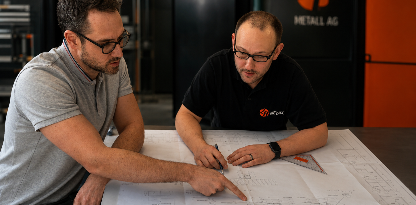 Projektbesprechung bei 2B Metall AG